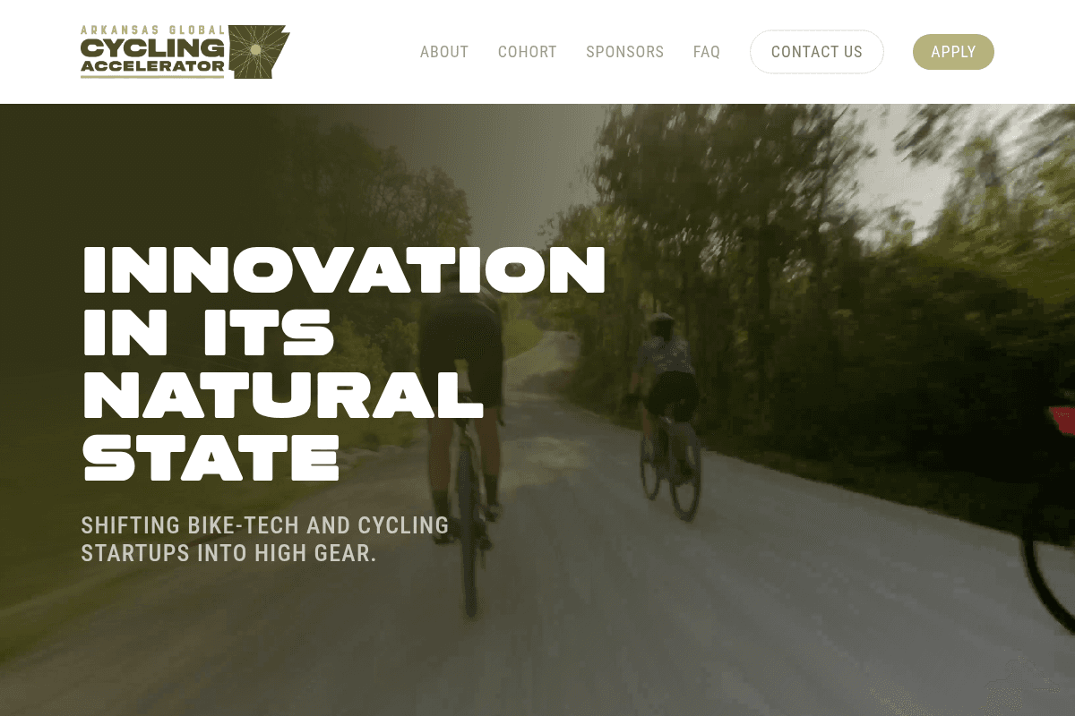 Arkansas Global Cycling Accelerator 2026 Cohort