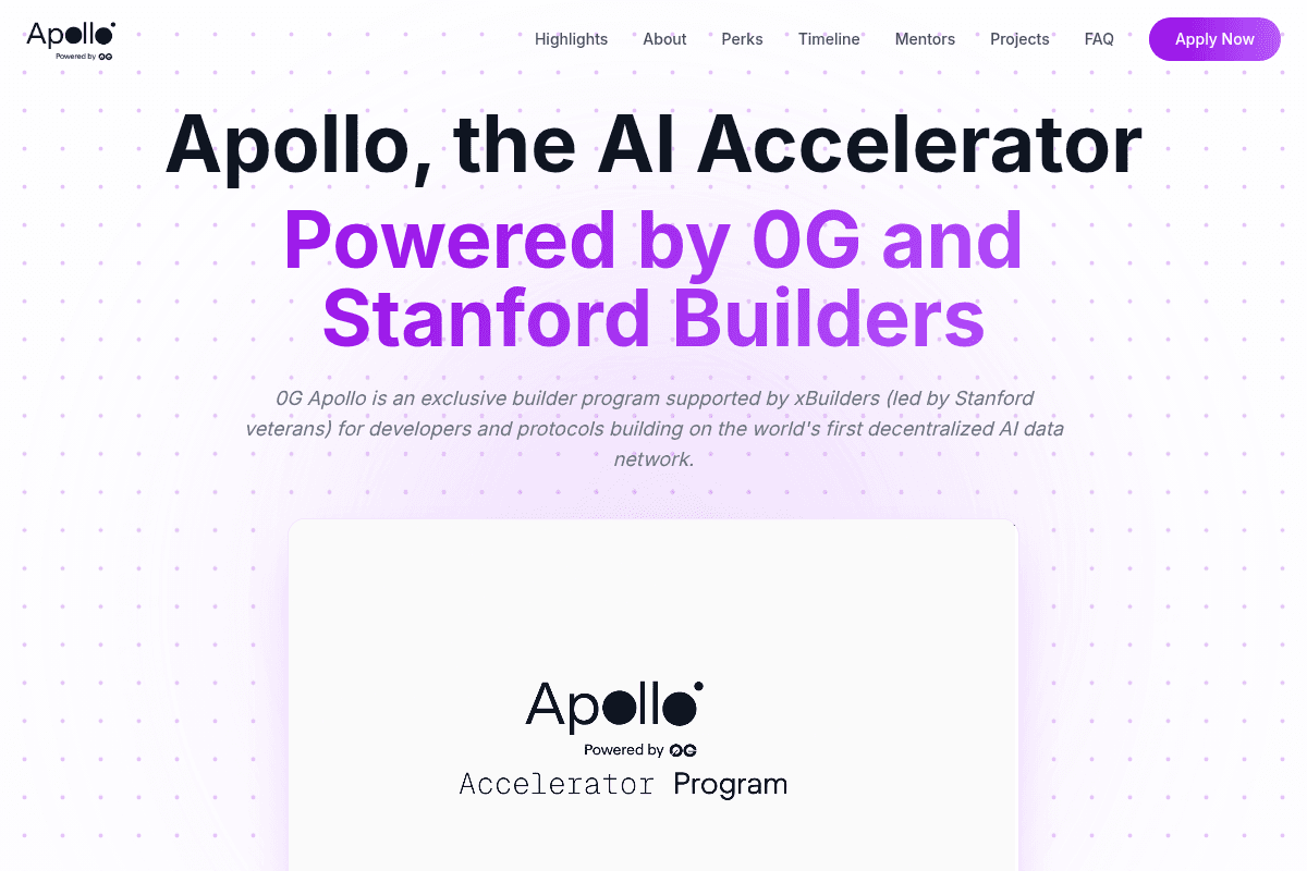 Apollo AI Accelerator Cohort 2