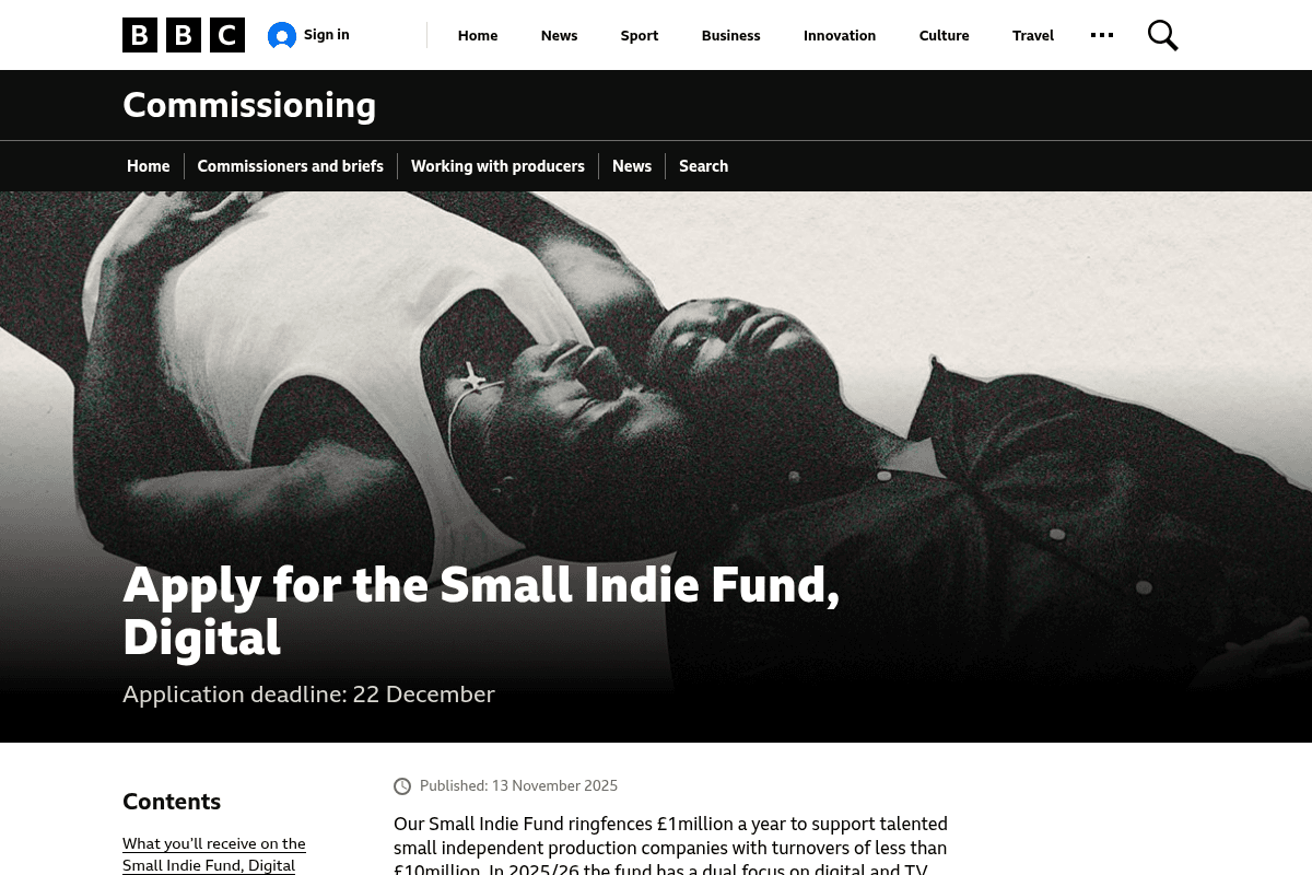 Small Indie Fund, Digital