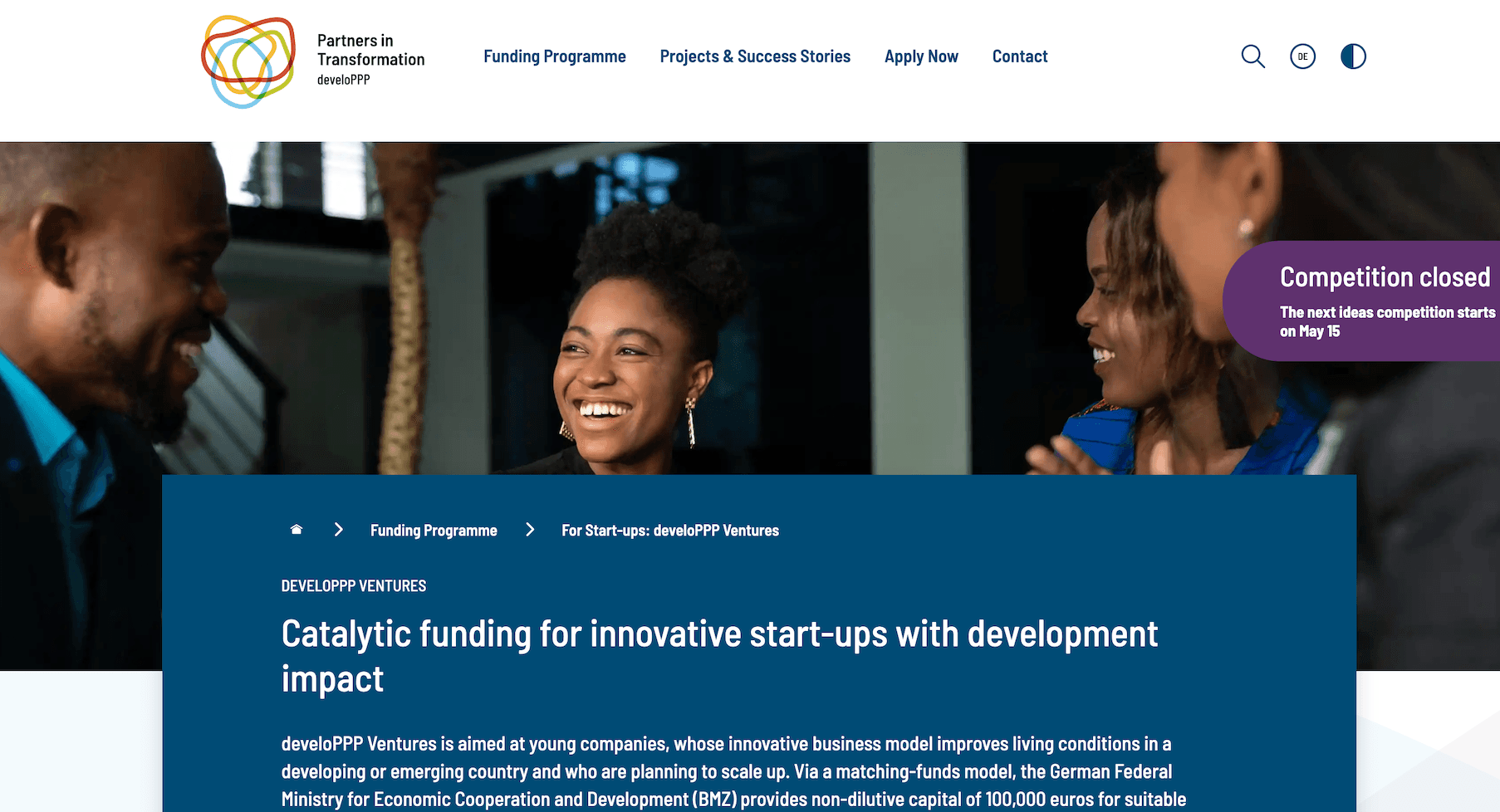 develoPPP Ventures Kenya, Rwanda, Tanzania