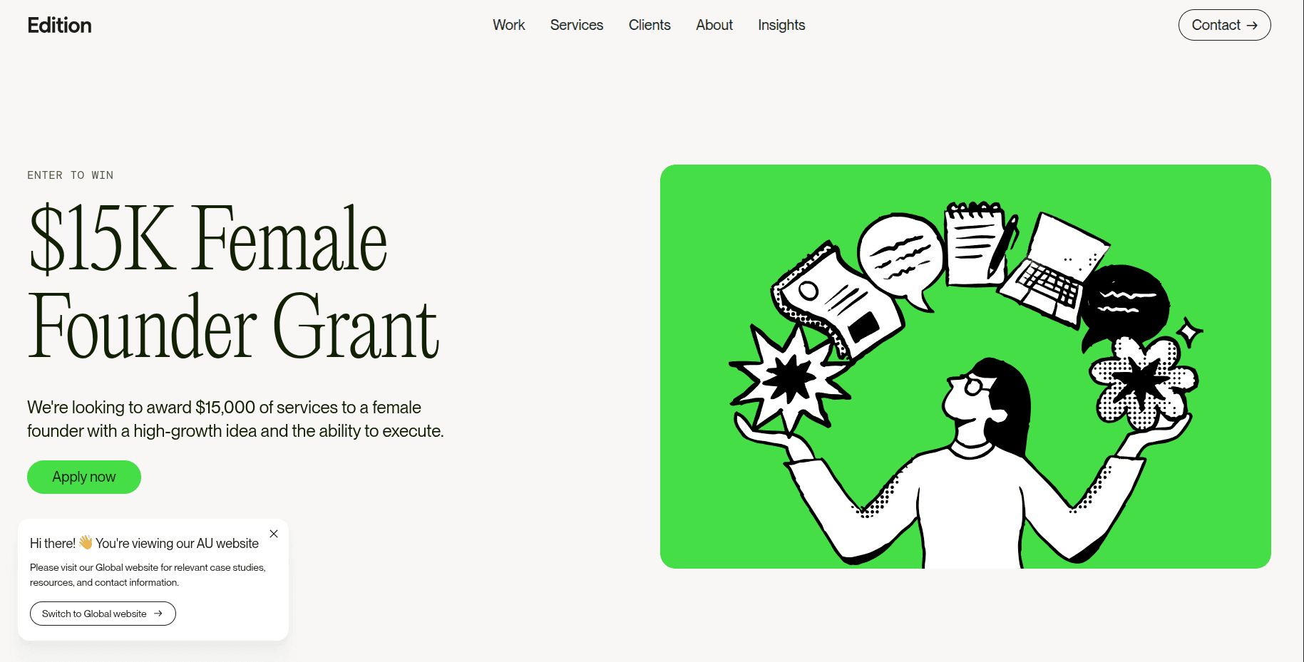 $15,000 Female Founder Grant 2026
