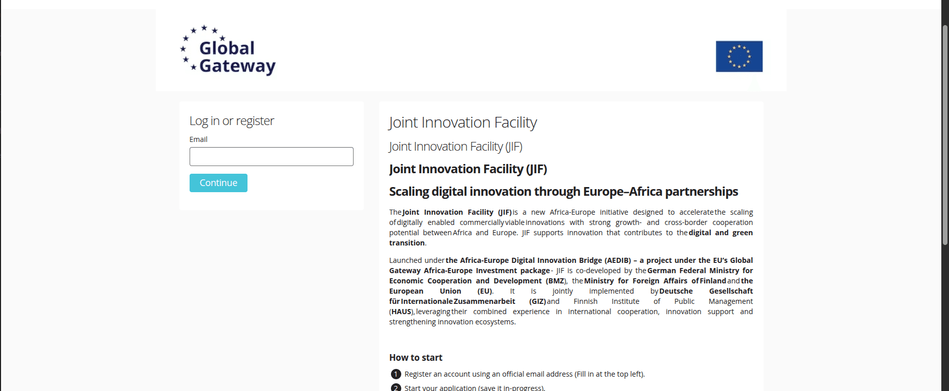 AEDIB Joint Innovation Facility 2026