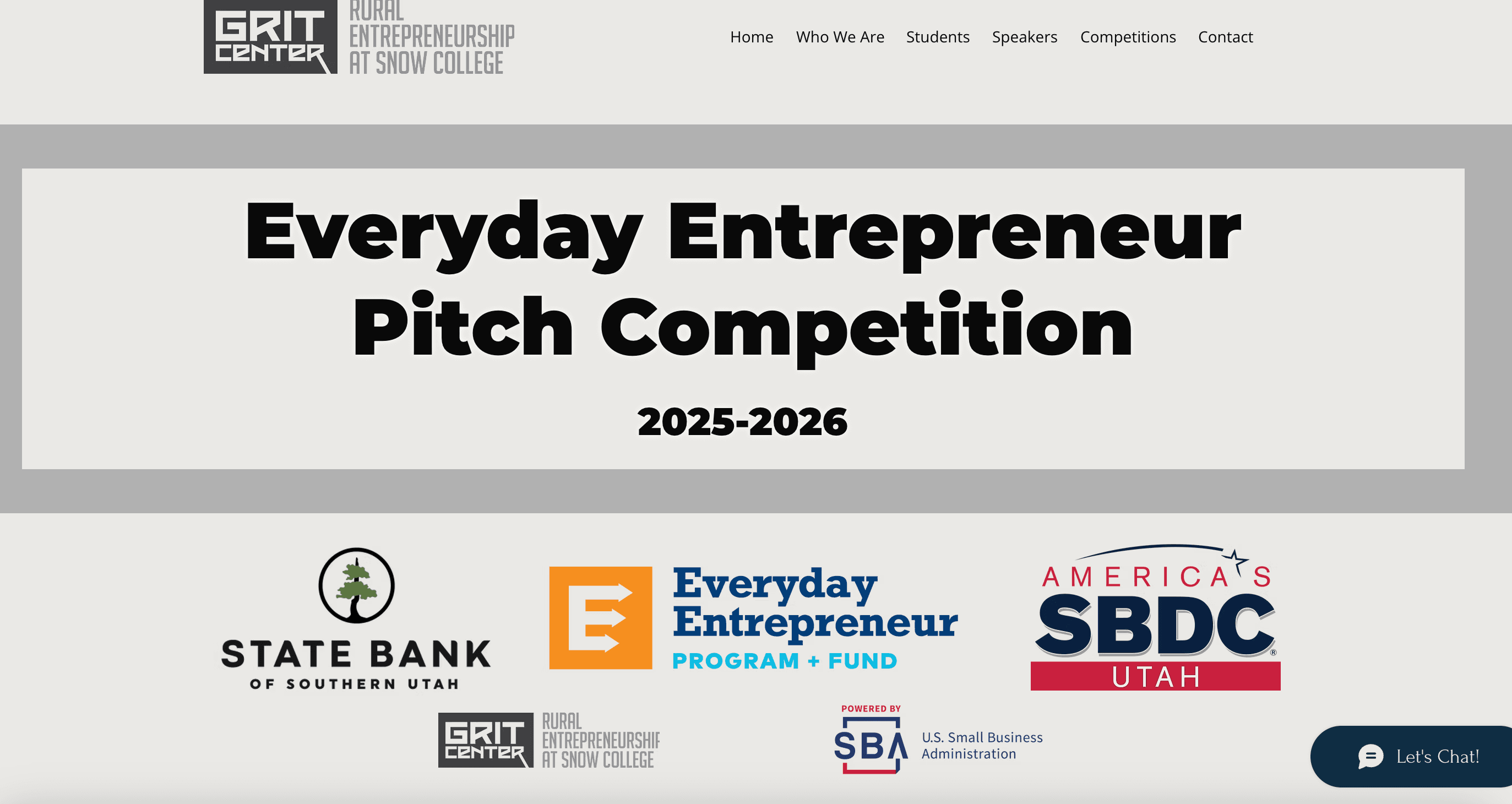 2026 Everyday Entrepreneur Pitch Competition