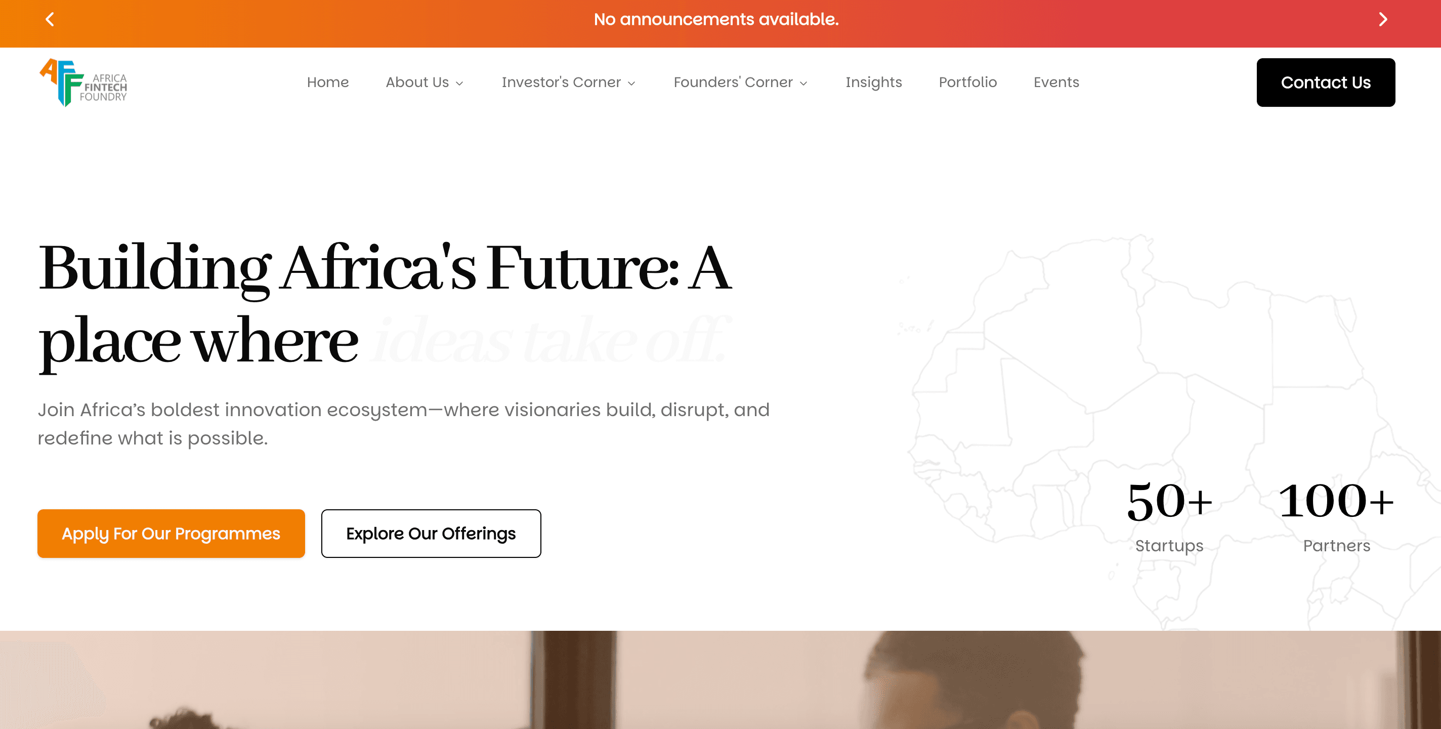 Africa Fintech Foundry Startup Support & Innovation Program