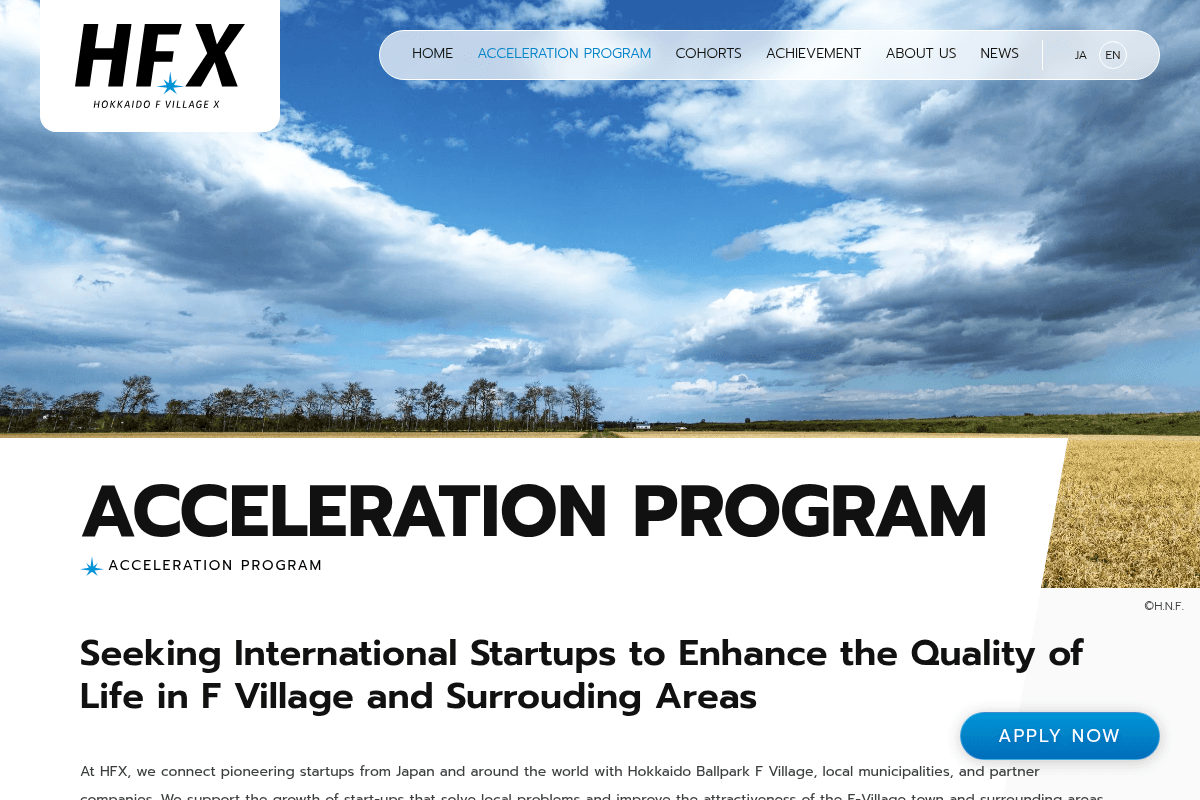 Hokkaido F Village X Year 2 Co-Creation Program 2026