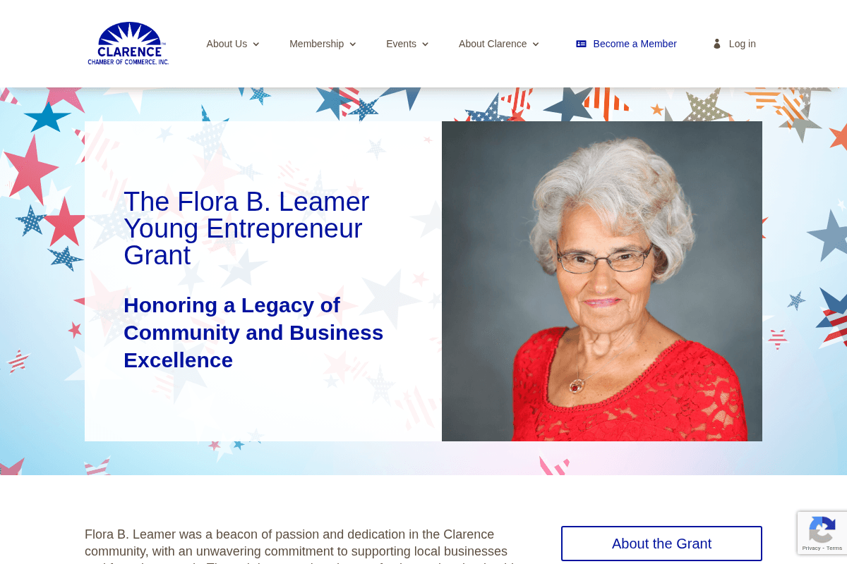 Flora B. Leamer Young Entrepreneur Grant
