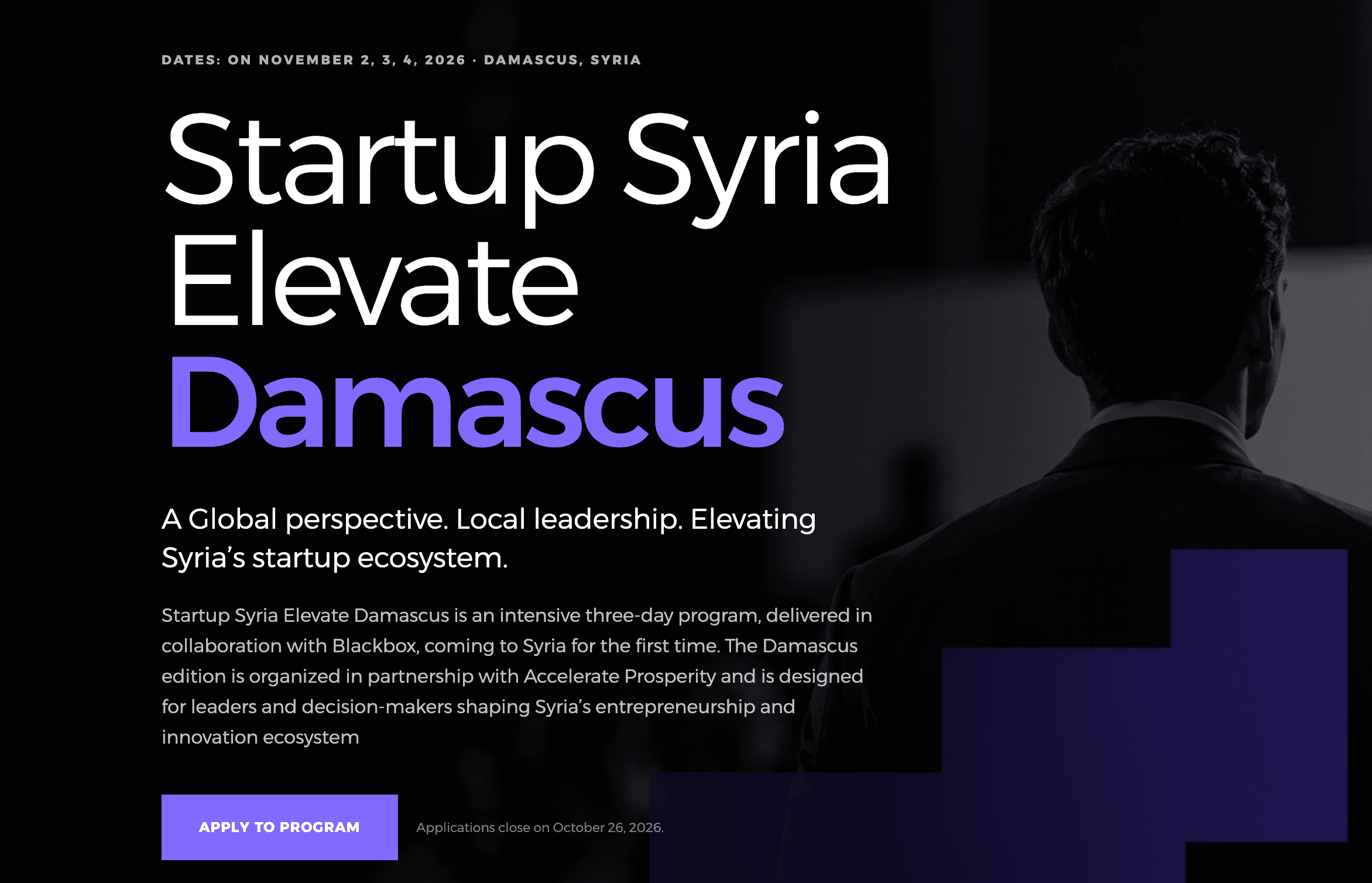 Elevate Damascus 2026