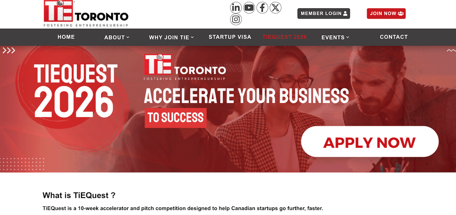 TiEQuest Program 2026