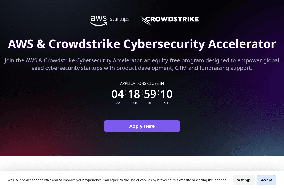 Cybersecurity Startup Accelerator
