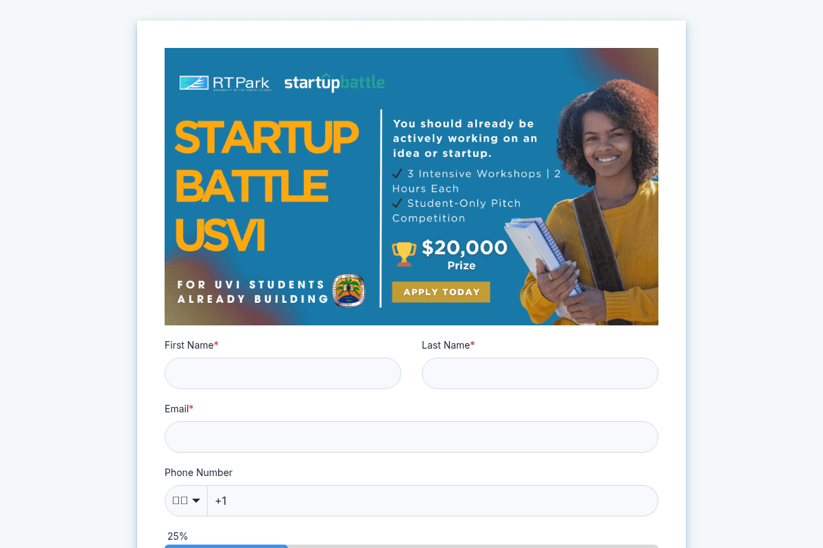 Startup Battle USVI 2026 - UVI Student Track