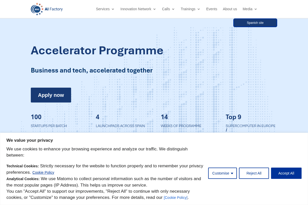 BSC AI Factory Accelerator Programme – Call 1