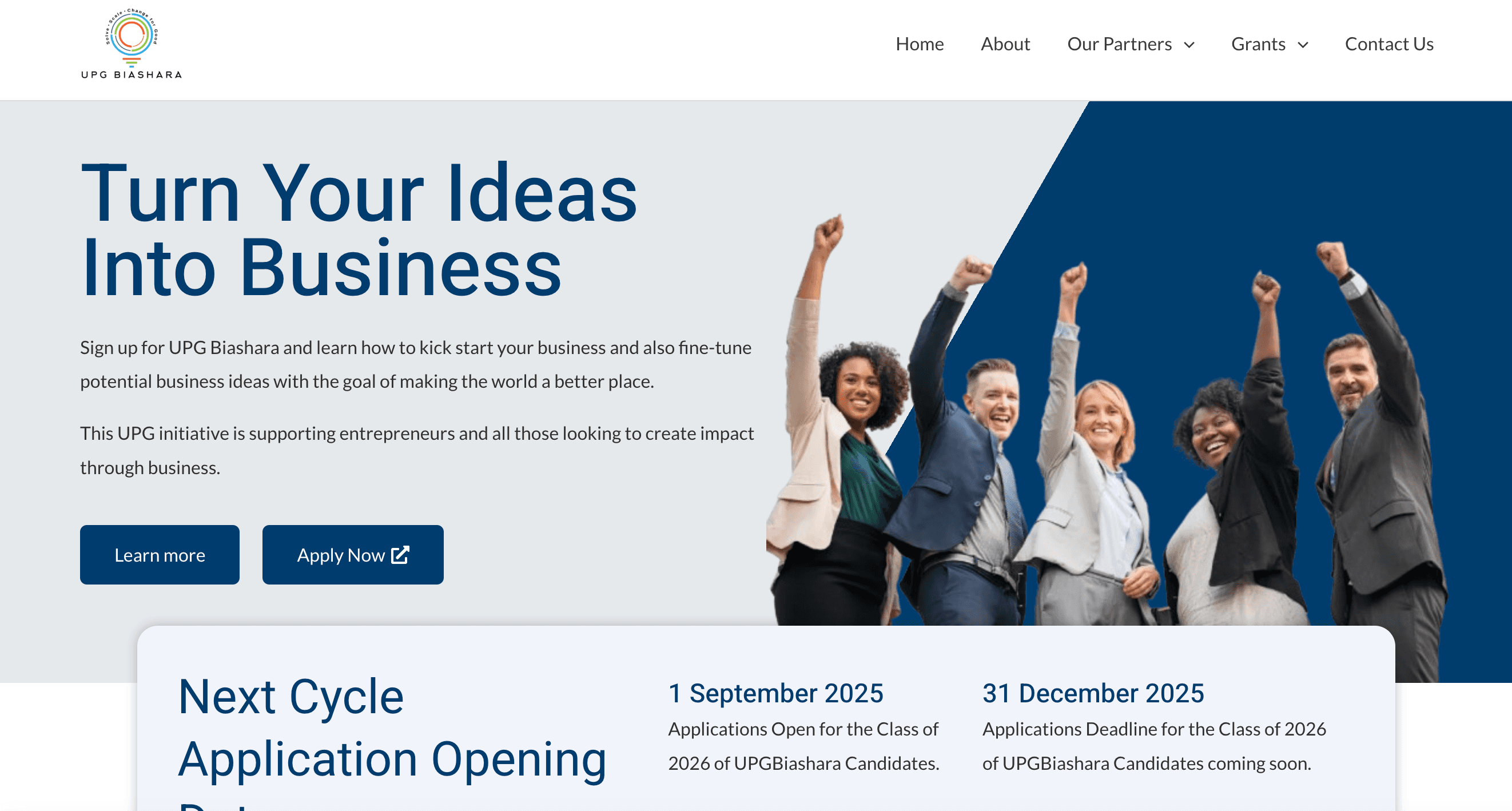 FREE Entrepreneur Support & Grants: United People Global (UPG) Biashara Class of 2026