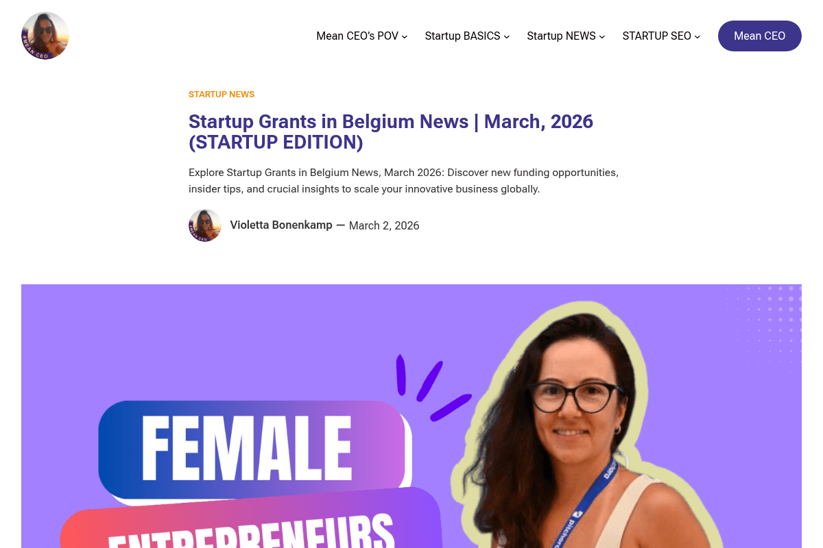 Startup Grants in Belgium 2026