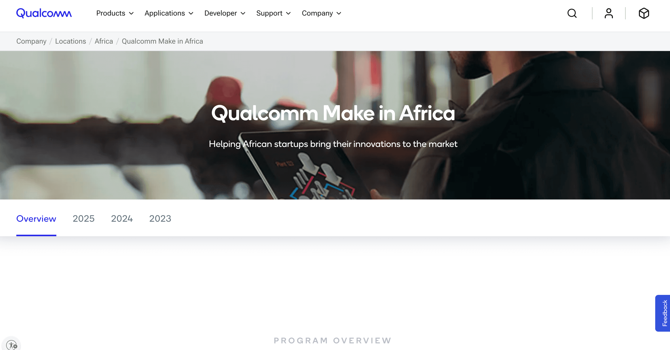 Qualcomm Make in Africa Startup Mentorship Program 2026