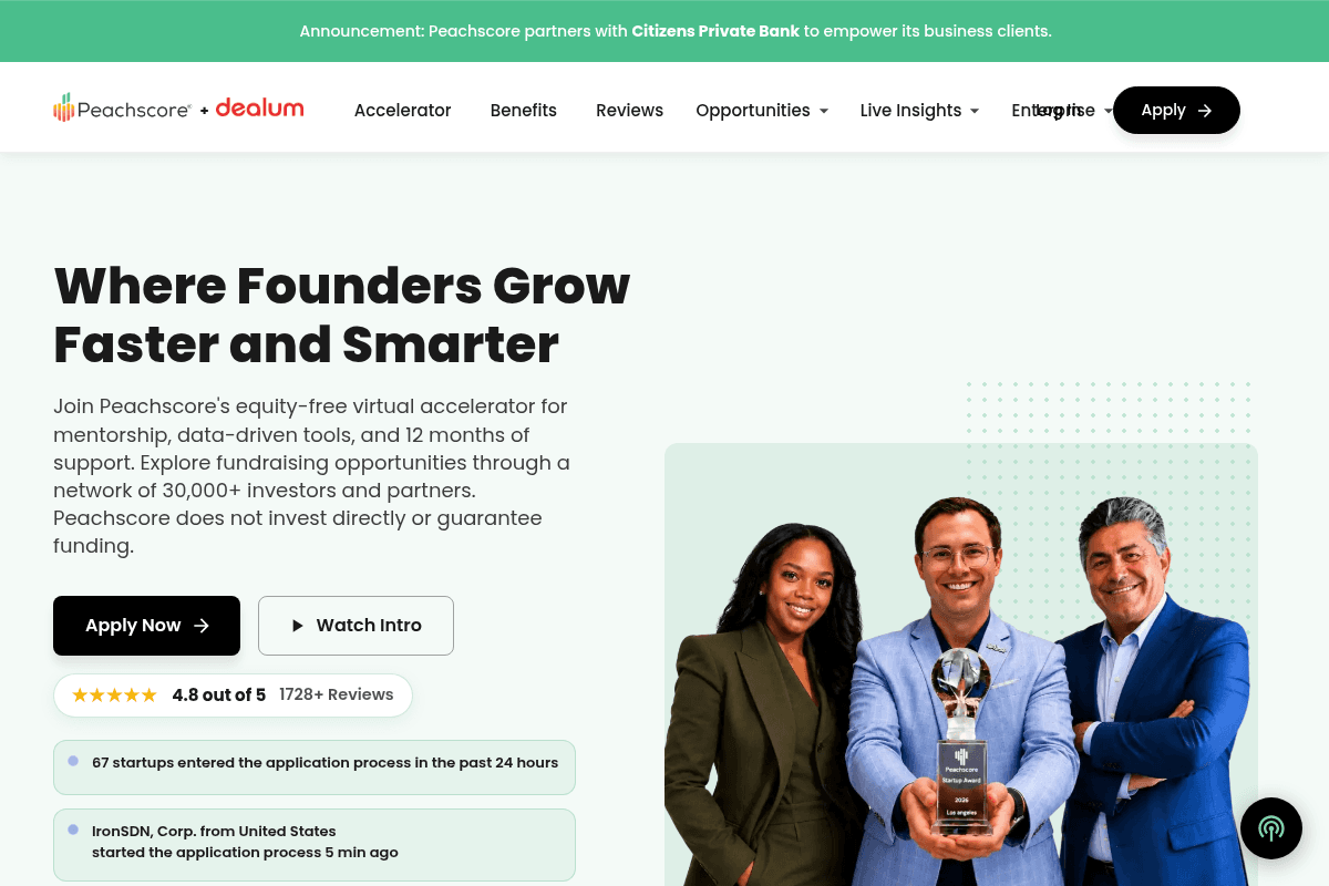 Peachscore Accelerator Program