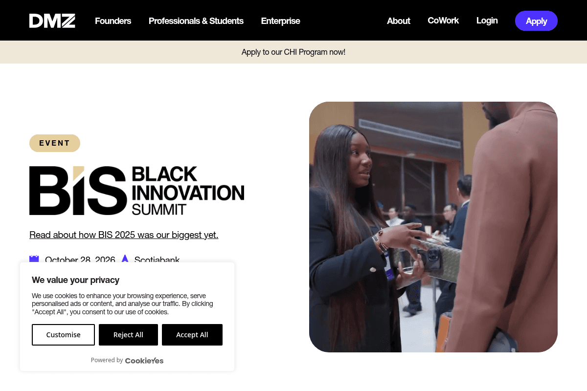 DMZ Black Innovation Summit 2026 Pitch Competition