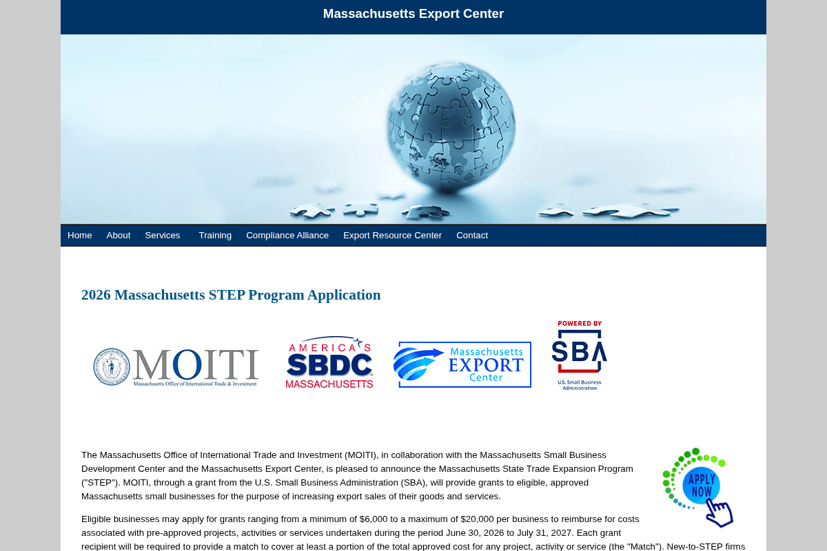 Massachusetts State Trade Expansion Program (STEP) 2026