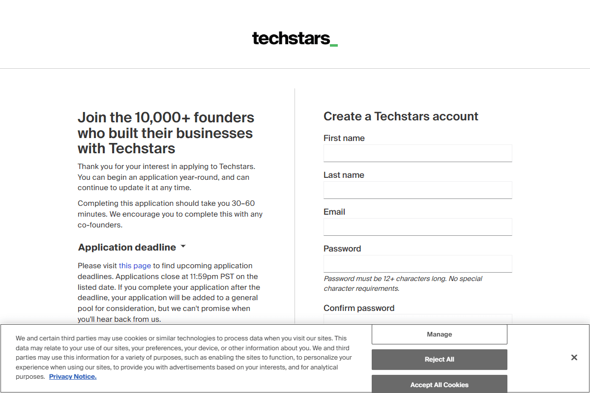 Techstars Founder Catalyst Global Spring 2026 Program