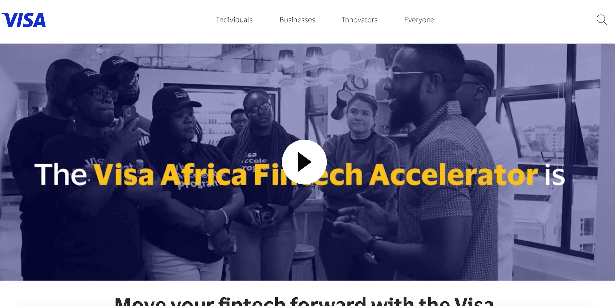 Visa Africa Fintech Accelerator Program