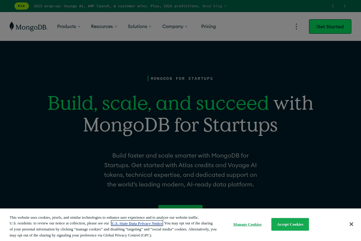 MongoDB for Startups Expansion Program