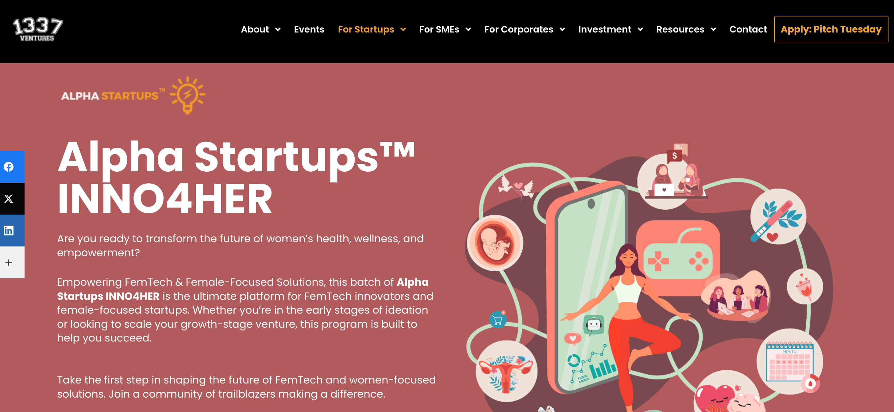 Alpha Startups™ INNO4HER 2026 Accelerator