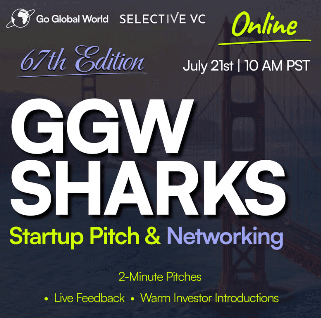 GGW Sharks #67. Startup Pitch & Networking