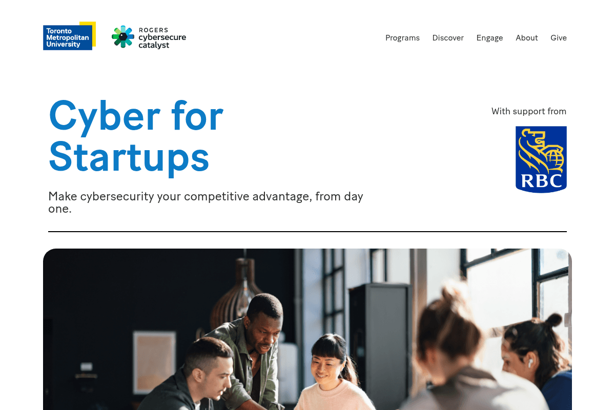 TMU's Rogers Cybersecure Catalyst Cyber Startup Program