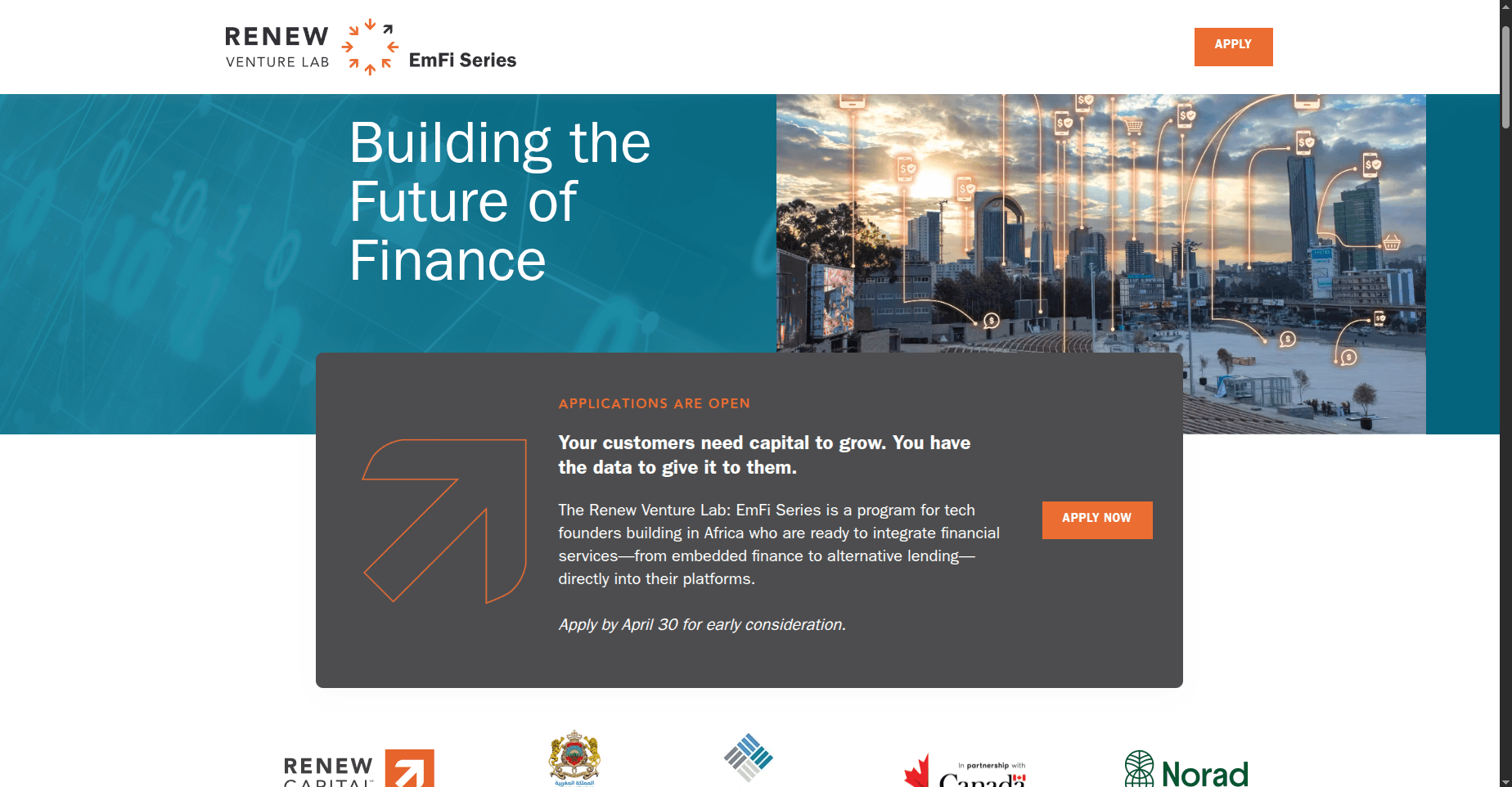 Renew Venture Lab: EmFi Series 2026