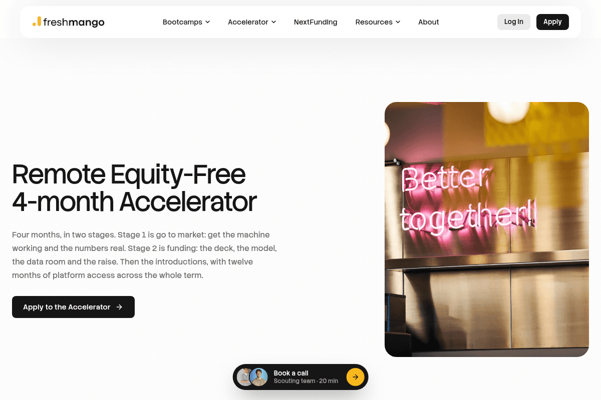 Freshmango Accelerator 2026