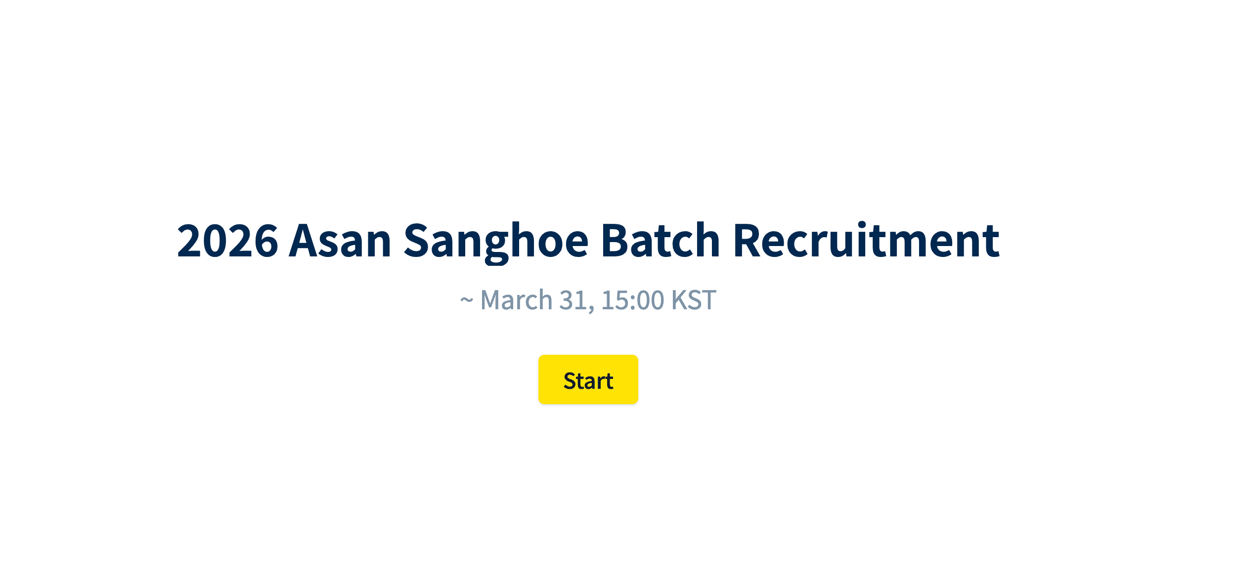 Asan Sanghoe 2026