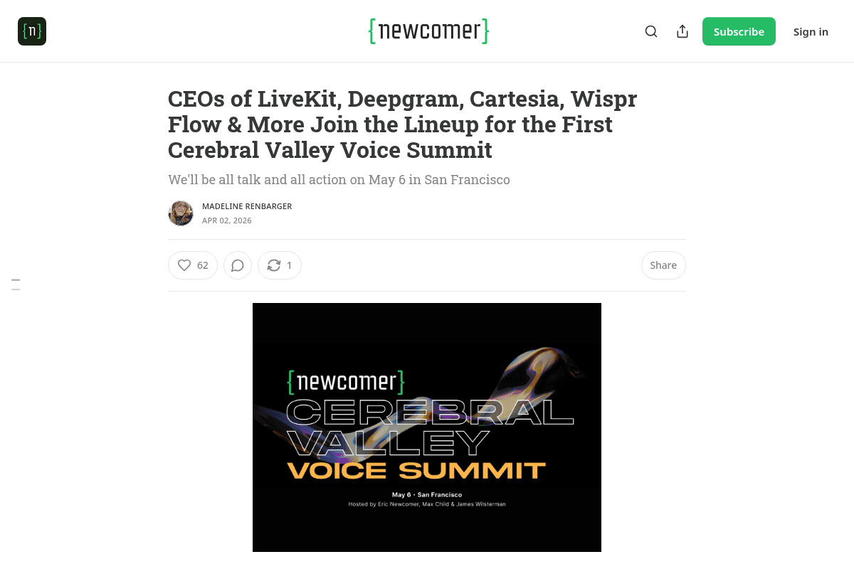 Cerebral Valley Voice Summit 2026