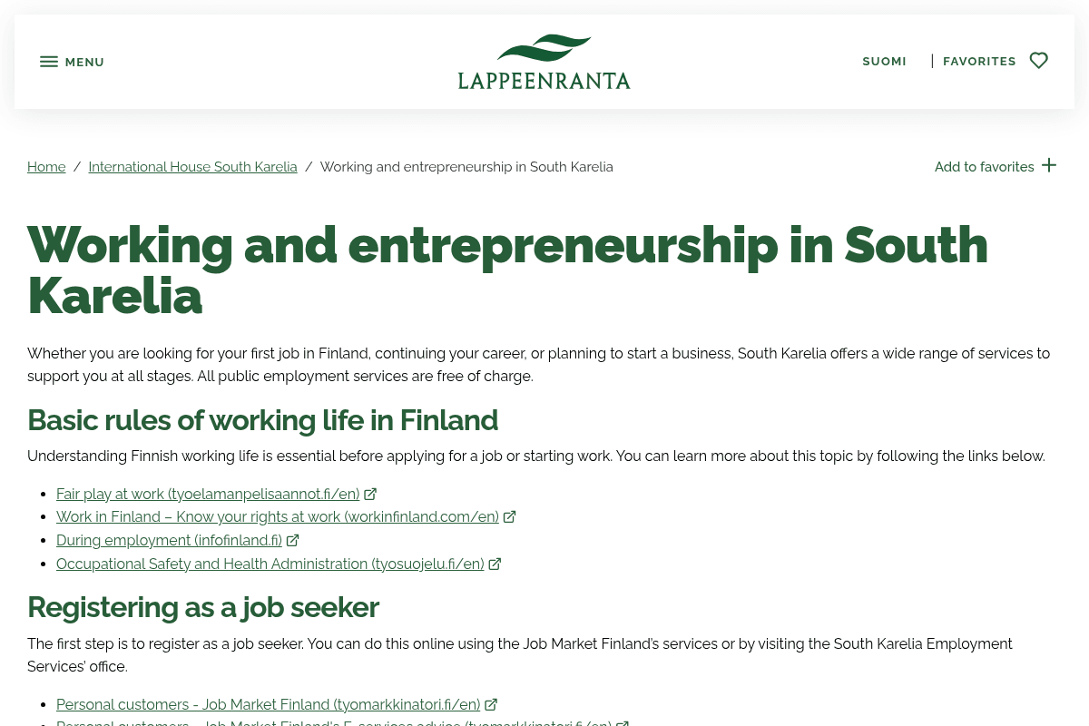 International House South Karelia – Start-up Grant for New Entrepreneurs