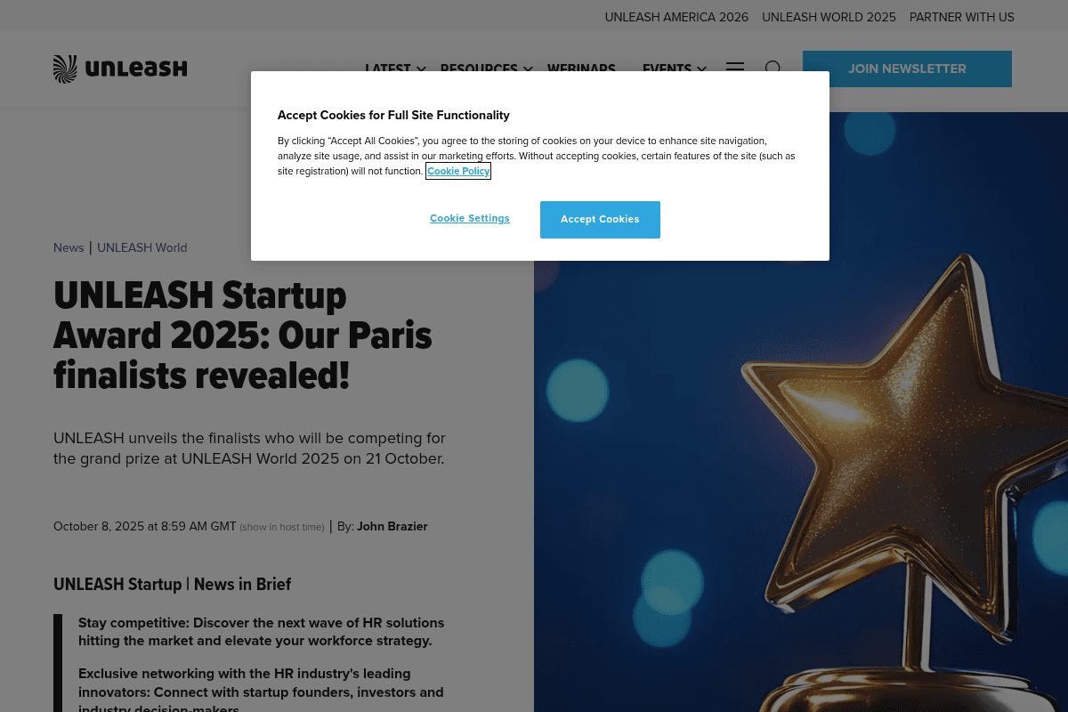 UNLEASH Startup Award 2025