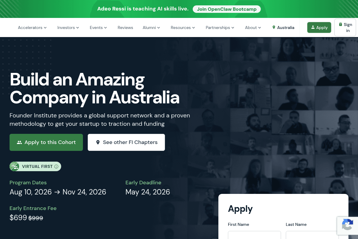 FI Australia Program 2026