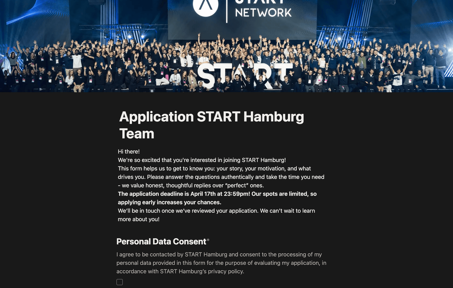 START Hamburg 2026