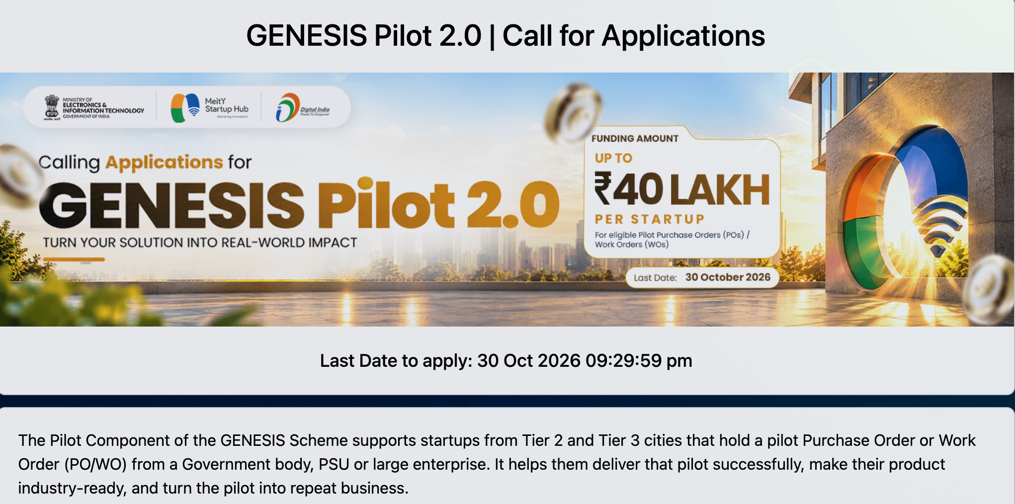 GENESIS Pilot 2.0