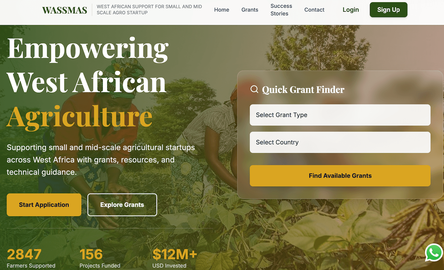 WASSMAS Agriculture Grant For Agro-Entrepreneurs
